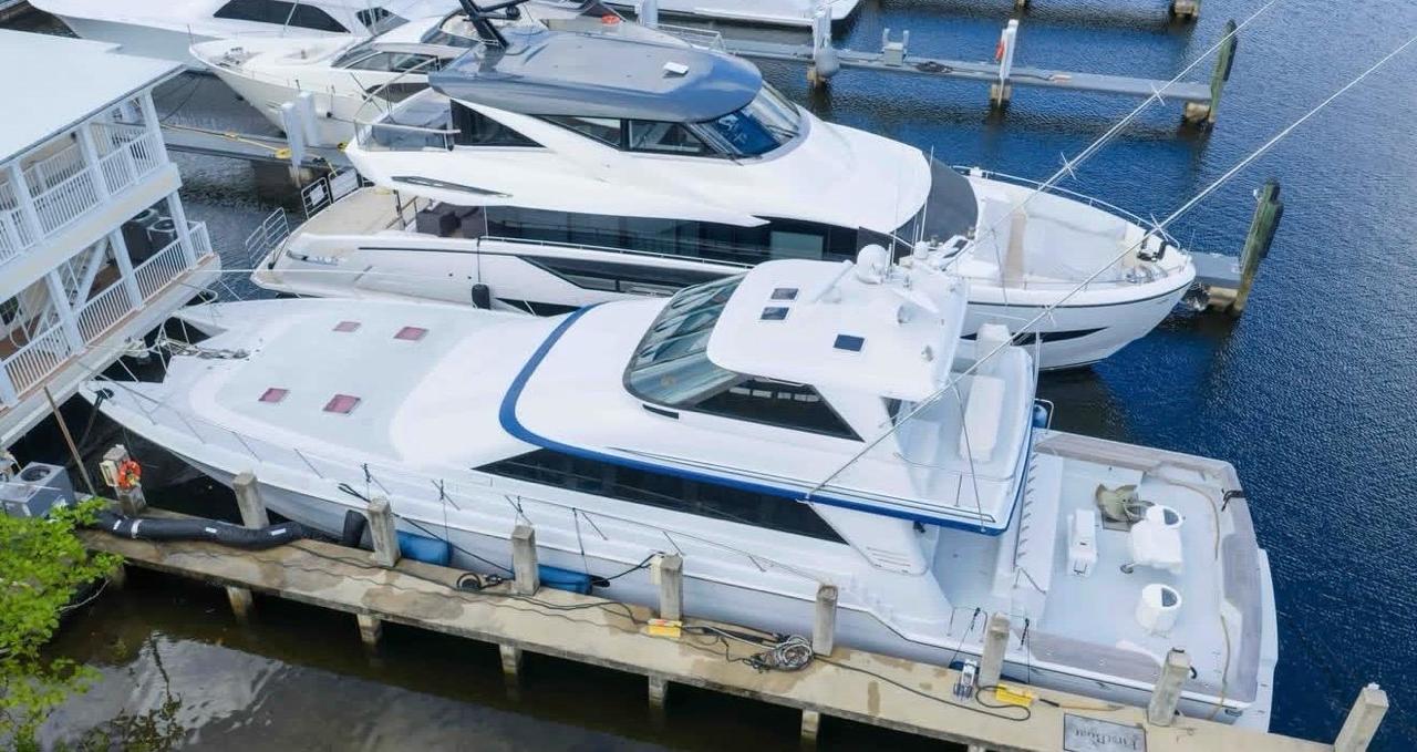 Luxury Yacht from Above
